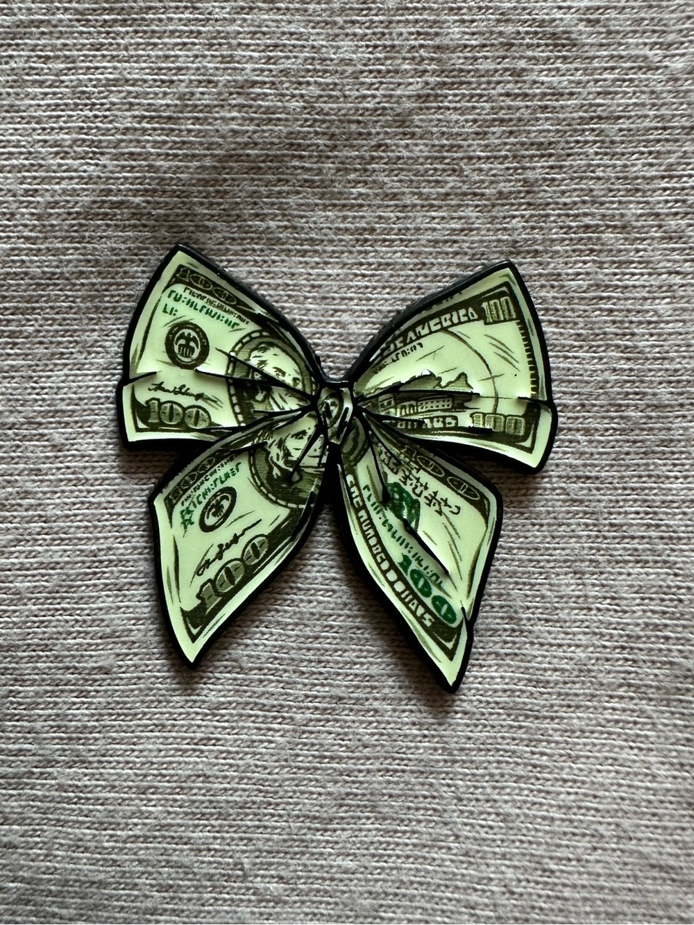 Money Bow Enamel Pin
